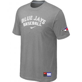 Wholesale Cheap Toronto Blue Jays Nike Short Sleeve Practice MLB T-Shirt Light Grey