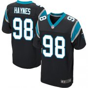 Wholesale Cheap Nike Panthers #98 Marquis Haynes Black Team Color Men's Stitched NFL Elite Jersey