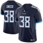 Cheap Men's Tennessee Titans #38 L'Jarius Sneed Navy Vapor Limited Football Stitched Jersey