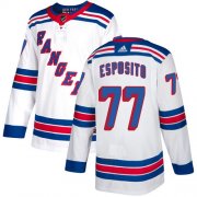 Wholesale Cheap Adidas Rangers #77 Phil Esposito White Away Authentic Stitched NHL Jersey