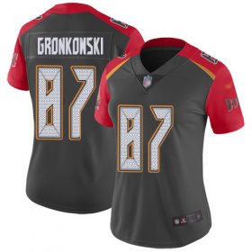 Wholesale Cheap Nike Buccaneers #87 Rob Gronkowski Gray Women\'s Stitched NFL Limited Inverted Legend Jersey