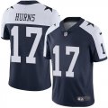 Wholesale Cheap Nike Cowboys #17 Allen Hurns Navy Blue Thanksgiving Youth Stitched NFL Vapor Untouchable Limited Throwback Jersey