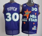 Wholesale Cheap NBA 1995 All-Star #30 Scottie Pippen Purple Swingman Throwback Jersey