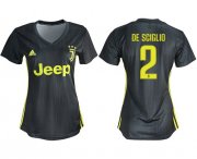 Wholesale Cheap Women's Juventus #2 De Sciglio Third Soccer Club Jersey