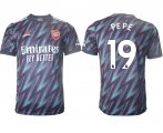 Wholesale Cheap Men 2021-2022 Club Arsenal Second away aaa version blue 19 Soccer Jersey
