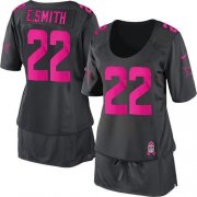 Wholesale Cheap Nike Cowboys #22 Emmitt Smith Dark Grey Women's Breast Cancer Awareness Stitched NFL Elite Jersey