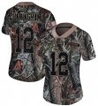 Wholesale Cheap Nike Eagles #12 Randall Cunningham Camo Women's Stitched NFL Limited Rush Realtree Jersey