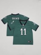 Wholesale Cheap Toddlers Philadelphia Eagles #11 AJ Brown Midnight Green 2022 Vapor Untouchable Stitched NFL Nike Limited Jersey