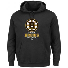 Wholesale Cheap Boston Bruins Majsetic Critical Victory VIII Pullover Hoodie Black