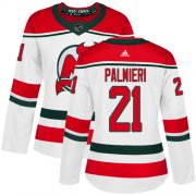 Wholesale Cheap Adidas Devils #21 Kyle Palmieri White Alternate Authentic Women's Stitched NHL Jersey