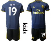 Wholesale Cheap Arsenal #19 Pepe Third Kid Soccer Club Jersey