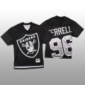 Wholesale Cheap NFL Las Vegas Raiders #96 Clelin Ferrell Black Men's Mitchell & Nell Big Face Fashion Limited NFL Jersey