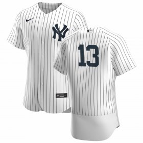 Wholesale Cheap New York Yankees #13 Joey Gallo Men\'s Nike White Authentic Home MLB Jersey