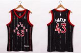 Wholesale Cheap Men's Toronto Raptors #43 Pascal Siakam Black 2021 Brand Jordan City Edition Swingman Jersey With The Sponsor Logo