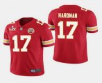 Wholesale Cheap Men's Kansas City Chiefs #17 Mecole Hardman Red 2021 Super Bowl LV Stitched NFL Jersey