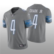 Wholesale Cheap Men's Detroit Lions #4 DJ Chark Jr. Gray Vapor Untouchable Limited Stitched Jersey
