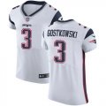 Wholesale Cheap Nike Patriots #3 Stephen Gostkowski White Men's Stitched NFL Vapor Untouchable Elite Jersey