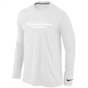 Wholesale Cheap Nike Atlanta Falcons Authentic Font Long Sleeve T-Shirt White