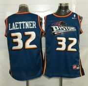 Wholesale Cheap Men's Detroit Pistons #32 Christian Laettner Teal Green Soul Swingman Jersey