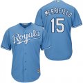 Wholesale Cheap Royals #15 Whit Merrifield Light Blue New Cool Base Alternate 1 Stitched MLB Jersey