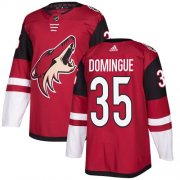 Wholesale Cheap Adidas Coyotes #35 Louis Domingue Maroon Home Authentic Stitched Youth NHL Jersey
