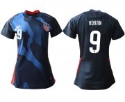 Wholesale Cheap Women 2020-2021 Season National Team America away aaa 9 blue Soccer Jerseys