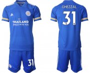 Wholesale Cheap Men 2020-2021 club Leicester City home 31 blue Soccer Jerseys