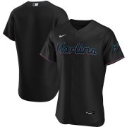 Wholesale Cheap Miami Marlins Men's Nike Black Alternate 2020 Authentic MLB Jersey