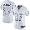 Wholesale Cheap Nike Raiders #27 Trayvon Mullen White Women's Stitched NFL Limited Rush Jersey