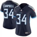 Wholesale Cheap Nike Titans #34 Earl Campbell Navy Blue Team Color Women's Stitched NFL Vapor Untouchable Limited Jersey