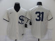 Wholesale Cheap Men's Chicago White Sox #31 Liam Hendriks 2021 Cream Field of Dreams Cool Base Stitched Nike Jersey