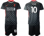 Wholesale Cheap Men 2020-2021 club Liverpool Second away 10 black Soccer Jerseys