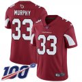 Wholesale Cheap Nike Cardinals #33 Byron Murphy Red Team Color Men's Stitched NFL 100th Season Vapor Limited Jersey