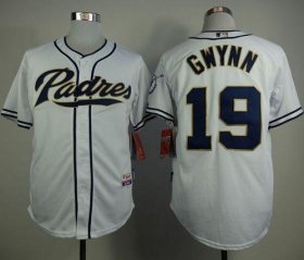 Wholesale Cheap Padres #19 Tony Gwynn White Home Cool Base Stitched MLB Jersey