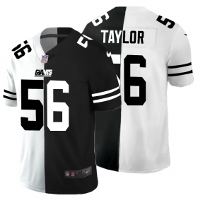 Cheap New York Giants #56 Lawrence Taylor Men\'s Black V White Peace Split Nike Vapor Untouchable Limited NFL Jersey