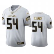 Wholesale Cheap Seattle Seahawks #54 Bobby Wagner Men's Nike White Golden Edition Vapor Limited NFL 100 Jersey