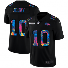 Cheap Denver Broncos #10 Jerry Jeudy Men\'s Nike Multi-Color Black 2020 NFL Crucial Catch Vapor Untouchable Limited Jersey