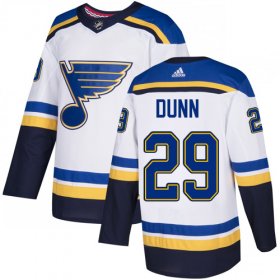 Wholesale Cheap Adidas Blues #29 Vince Dunn White Road Authentic Stitched NHL Jersey