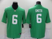 Wholesale Cheap Men's Philadelphia Eagles #6 DeVonta Smith Light Green 2021 Vapor Untouchable Stitched NFL Nike Limited Jersey