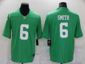 Wholesale Cheap Men\'s Philadelphia Eagles #6 DeVonta Smith Light Green 2021 Vapor Untouchable Stitched NFL Nike Limited Jersey