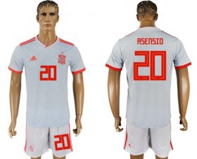 Wholesale Cheap Spain #20 Asensio Away Soccer Country Jersey