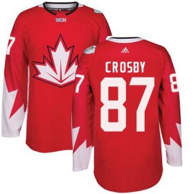 Wholesale Cheap Team Canada #87 Sidney Crosby Red 2016 World Cup Stitched Youth NHL Jersey