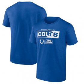 Wholesale Cheap Men\'s Indianapolis Colts Blue x Bud Light T-Shirt