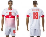 Wholesale Cheap Switzerland #18 Mehmedi Away Soccer Country Jersey