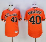 Wholesale Cheap Giants #40 Madison Bumgarner Orange Flexbase Authentic Collection Cooperstown Stitched MLB Jersey