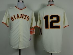 Wholesale Cheap Giants #12 Joe Panik Cream Home Cool Base Stitched MLB Jersey