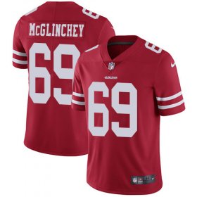 Wholesale Cheap Nike 49ers #69 Mike McGlinchey Red Team Color Men\'s Stitched NFL Vapor Untouchable Limited Jersey