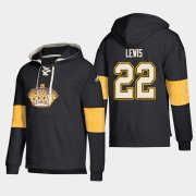 Wholesale Cheap Los Angeles Kings #22 Trevor Lewis Black adidas Lace-Up Pullover Hoodie