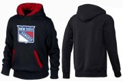 Wholesale Cheap New York Rangers Pullover Hoodie Black & Red