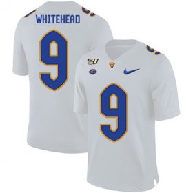 Wholesale Cheap Pittsburgh Panthers 9 Jordan Whitehead White 150th Anniversary Patch Nike College Football Jersey